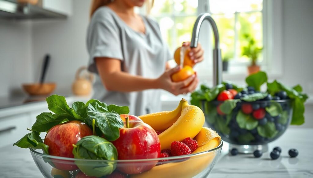 Fødevaresikkerhed ved vaskning af frugt og grønt til smoothies Fødevaresikkerhed ved vaskning af frugt og grønt til smoothies