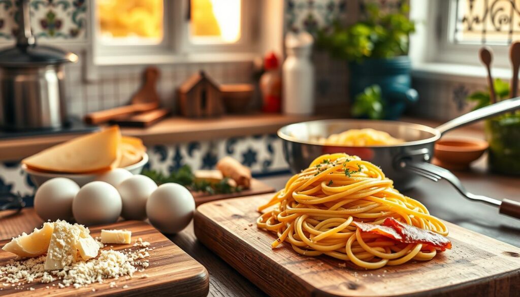carbonara med æg tilberedning