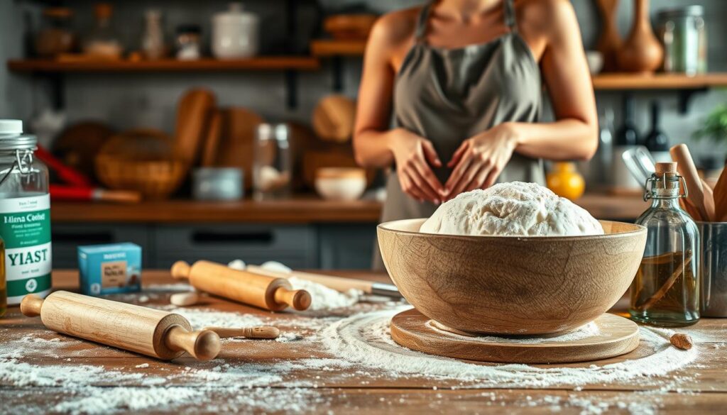 hjemmelavet pizzadej proces