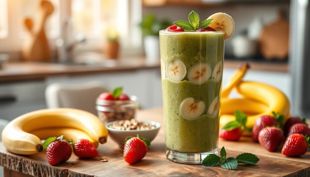 hurtig morgenmad smoothie med friske ingredienser hurtig morgenmad smoothie med friske ingredienser