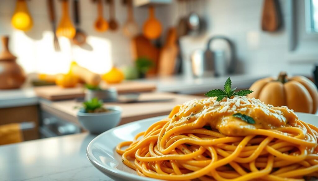 spaghetti græskar opskrift