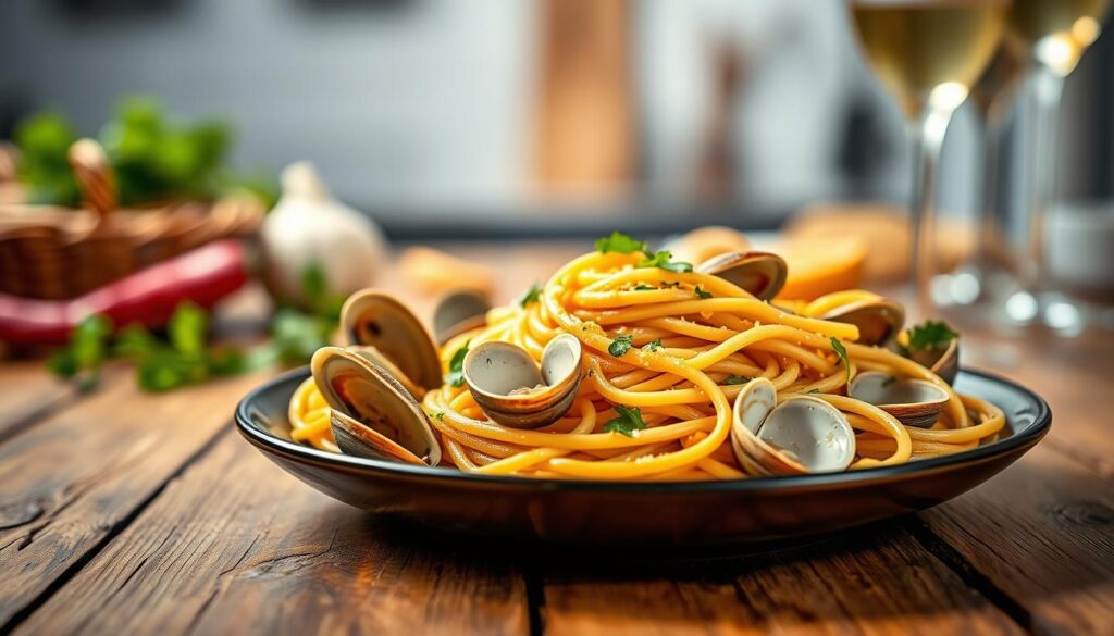 spaghetti vongole opskrift