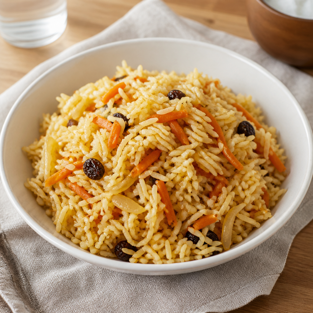 Klassisk pilaf med basmatiris og krydderier